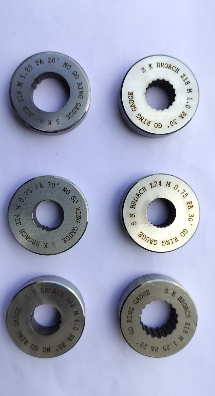 Ring gauge manufacturer India — GO NO-GO spline and gear ring gauges DIN standard